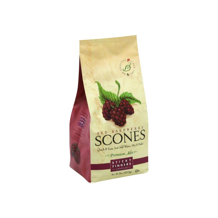 STICKY FINGERS: Red Raspberry Scones Mix, 15 oz