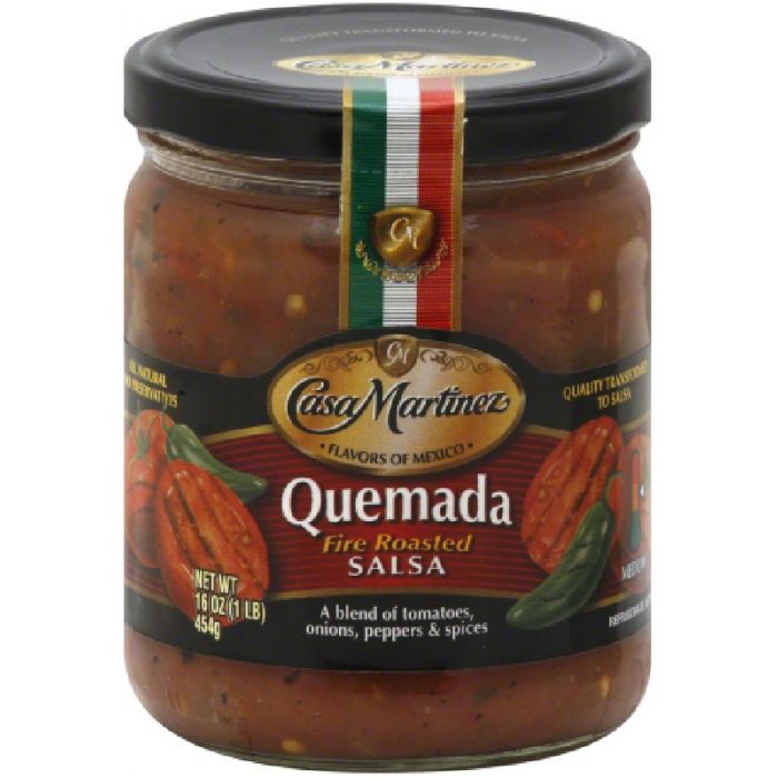 CASA MARTINEZ: Quemada Fire Roasted Salsa, 16 oz