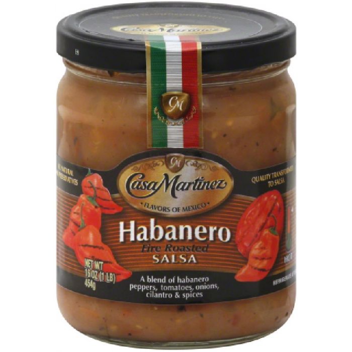 CASA MARTINEZ: Habanero Fire Roasted Salsa, 16 oz