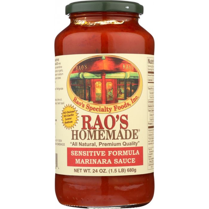 RAO'S: Homemade All Natural Marinara Sauce Sensitive Formula, 24 oz