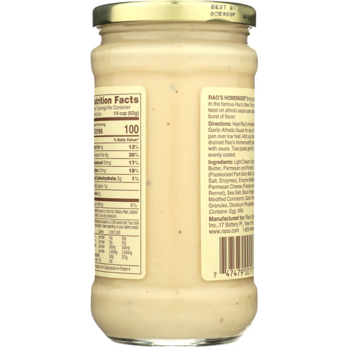 RAOS: Roasted Garlic Alfredo Sauce, 15 oz