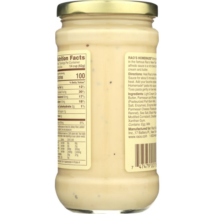 RAOS: Sauce Alfredo, 15 oz