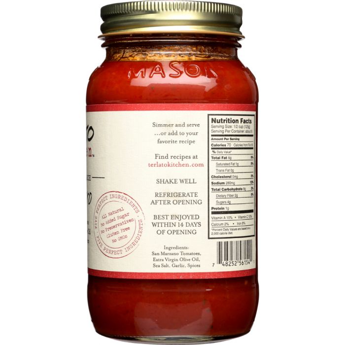 TERLATO KITCHEN: Sauce Pomodoro Small Batch, 24 oz