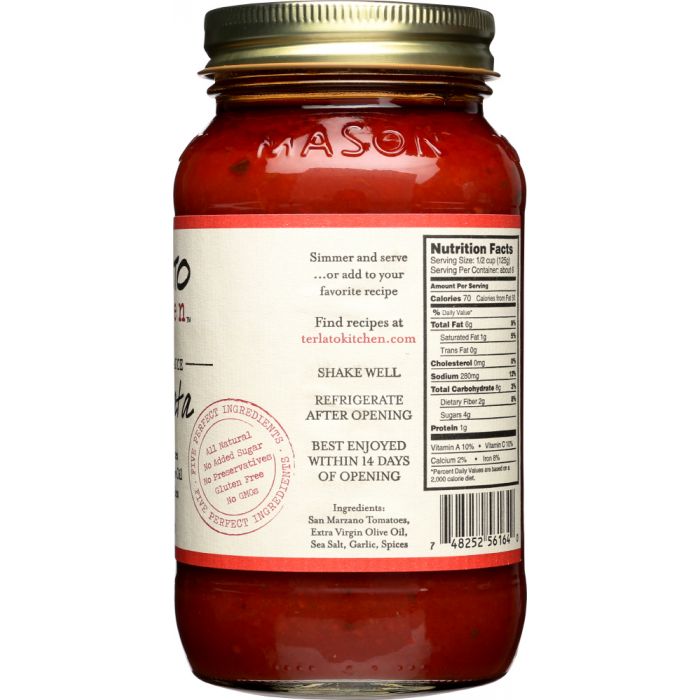 TERLATO KITCHEN: Sauce Arrabbiata Small Batch, 24 oz