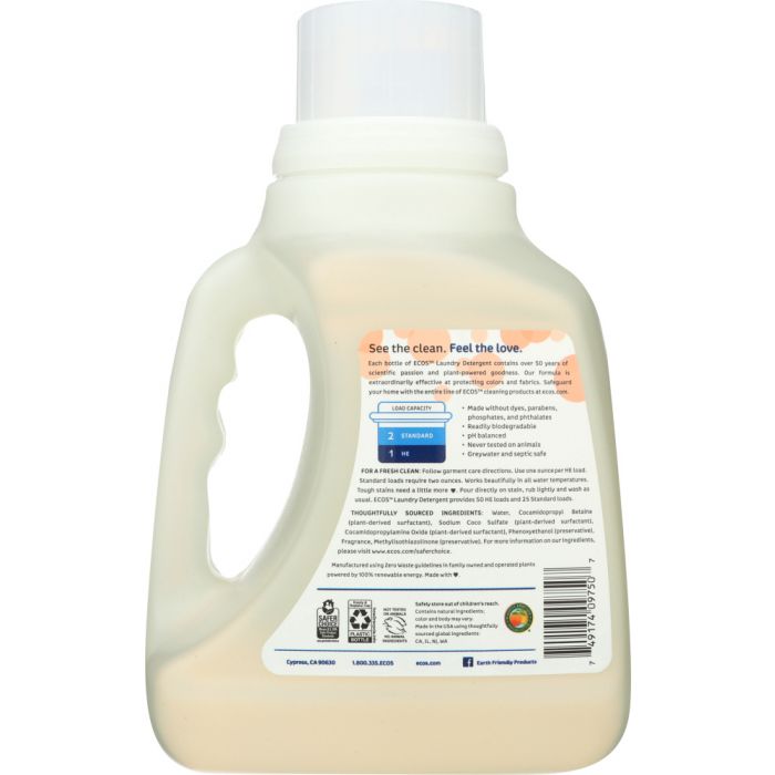 EARTH FRIENDLY: Laundry Liquid Magnolia and Lily, 50 oz