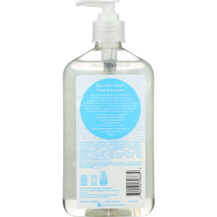 EARTH FRIENDLY: Handsoap Free & Clear, 17 oz