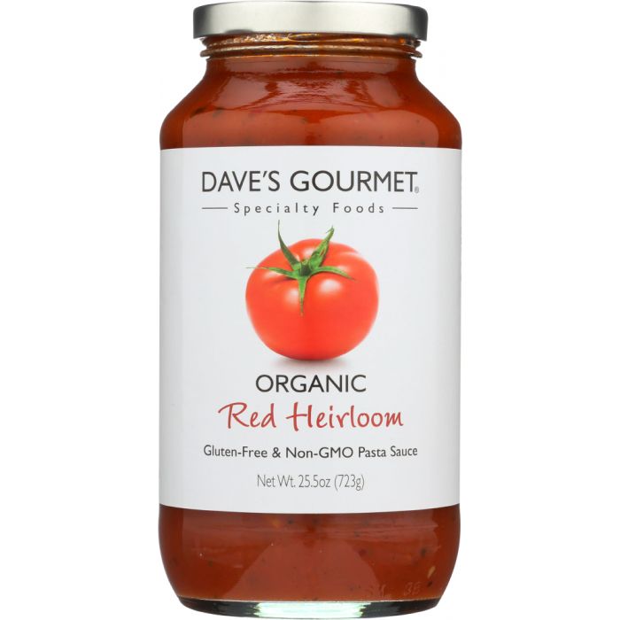 DAVE'S GOURMET: Organic Pasta Sauce Red Heirloom, 25.5 Oz