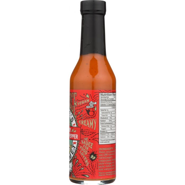 DAVES GOURMET: Creamy Garlic Red Pepper Hot Sauce, 8 oz