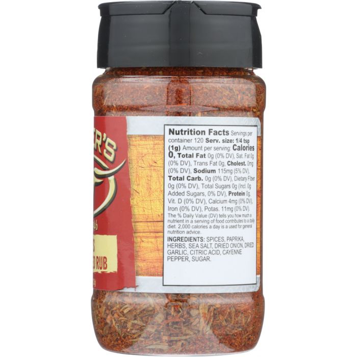 KINDERS: Calis Blackened Rub, 4.2 oz