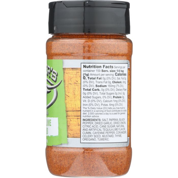 KINDERS: Tequila Lime BBQ Rub, 5.6 oz