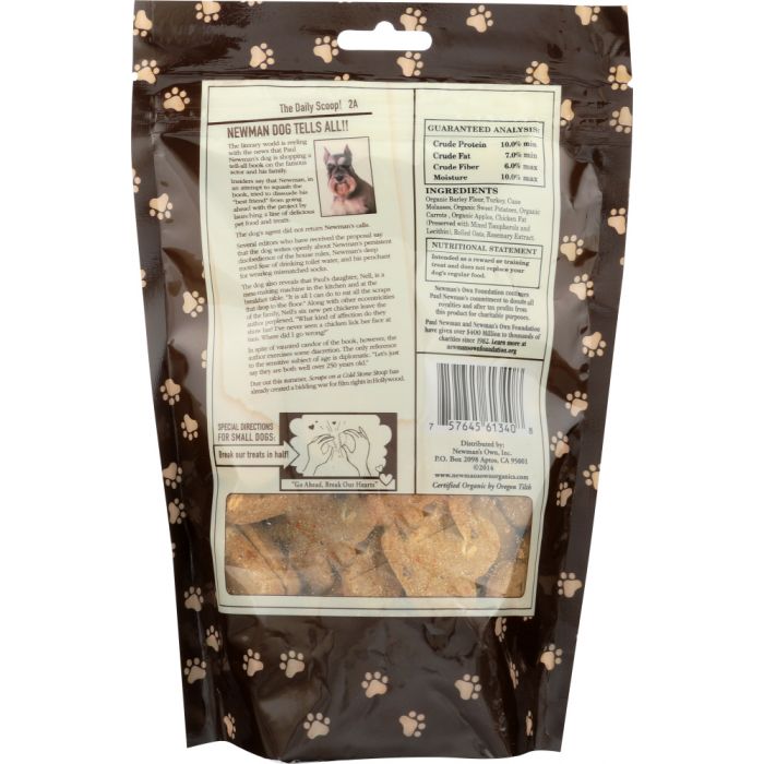 NEWMAN'S OWN: Premium Dog Treats Turkey and Sweet Potato, 10 oz