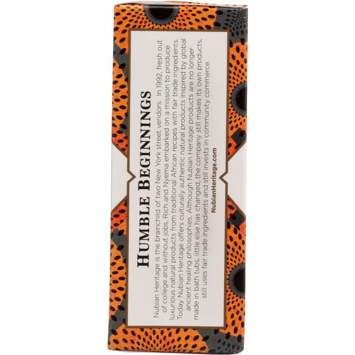 NUBIAN HERITAGE: Bar Soap African Black with Oats Aloe And Vitamin E, 5 oz