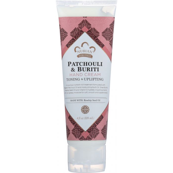 NUBIAN HERITAGE: Hand Cream Patchouli & Buriti, 4 oz