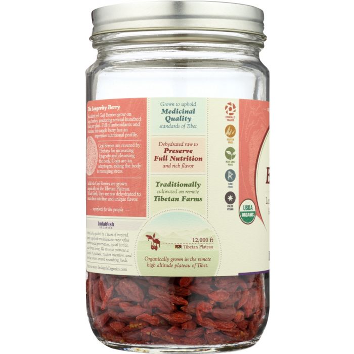 IMLAKESH ORGANICS: Organic Goji Berries, 12 oz