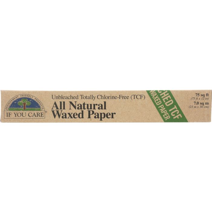 IF YOU CARE: All Natural Waxed Paper 75 sq ft, 1 Ea