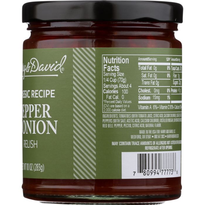 HARRY & DAVID: Pepper and Onion Relish, 10 oz