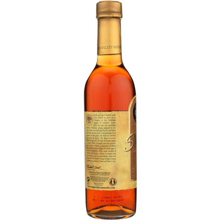 NAPA VALLEY NATURALS: Sherry Vinegar 15 Stars, 12.7 oz