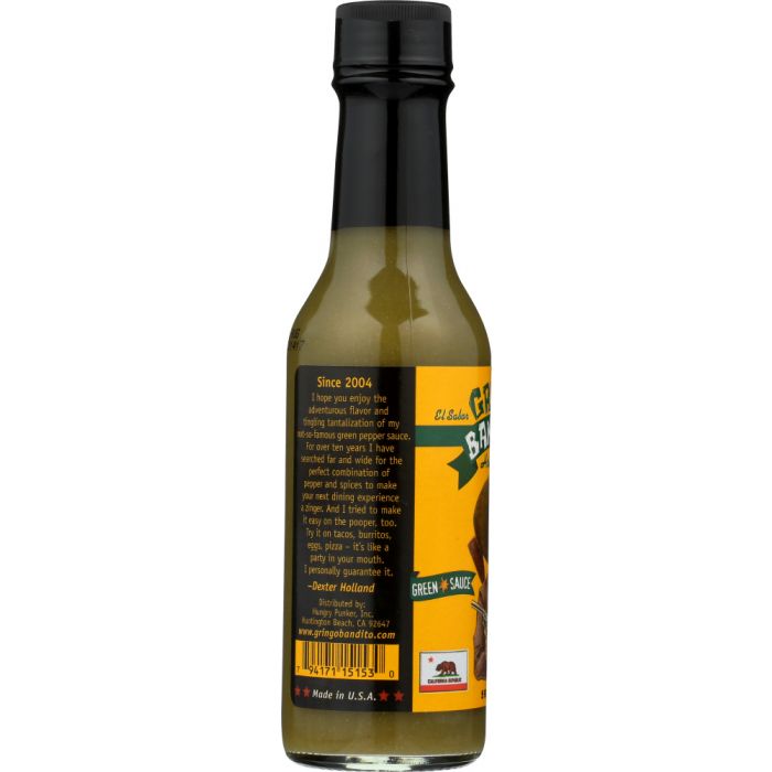 GRINGO BANDITO: Green Hot Sauce, 5 fl oz