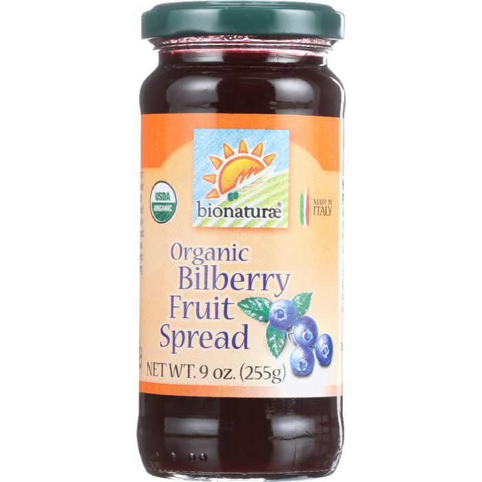 BIONATURAE: Organic Bilberry Fruit Spread, 9 oz