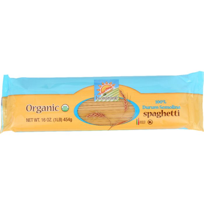 BIONATURAE: Organic Durum Semolina Pasta Spaghetti, 16 Oz