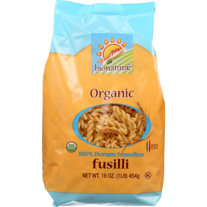 BIONATURAE: Organic Fusilli Pasta, 16 oz