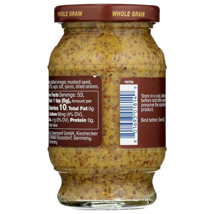 LOWENSENF: Mustard German Whole Grain, 9.3 oz