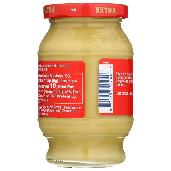 LOWENSENF: Mustard German Extra Hot, 9.3 oz