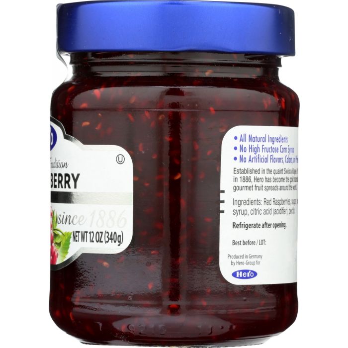 HERO: Fruit Spread Raspberry, 12 oz