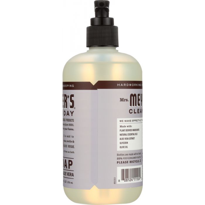 MRS MEYERS CLEAN DAY: Liquid Hand Soap Lavender Scent, 12.5 oz