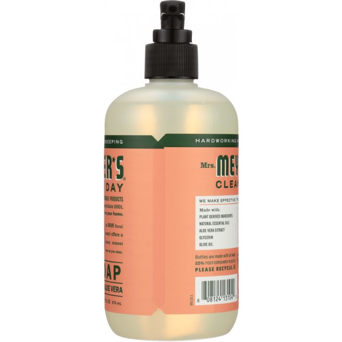 MRS MEYERS CLEAN DAY: Liquid Hand Soap Geranium Scent, 12.5 oz