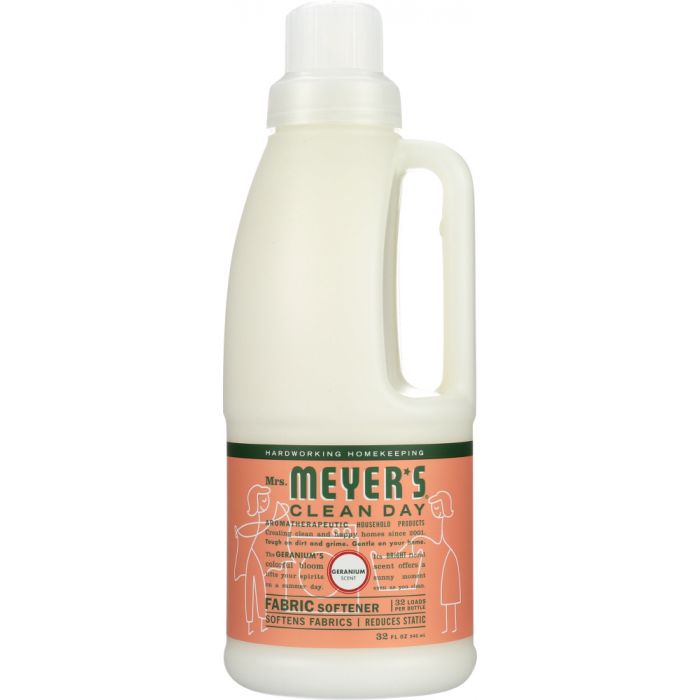 MRS. MEYER'S: Clean Day Fabric Softener Geranium Scent, 32 oz