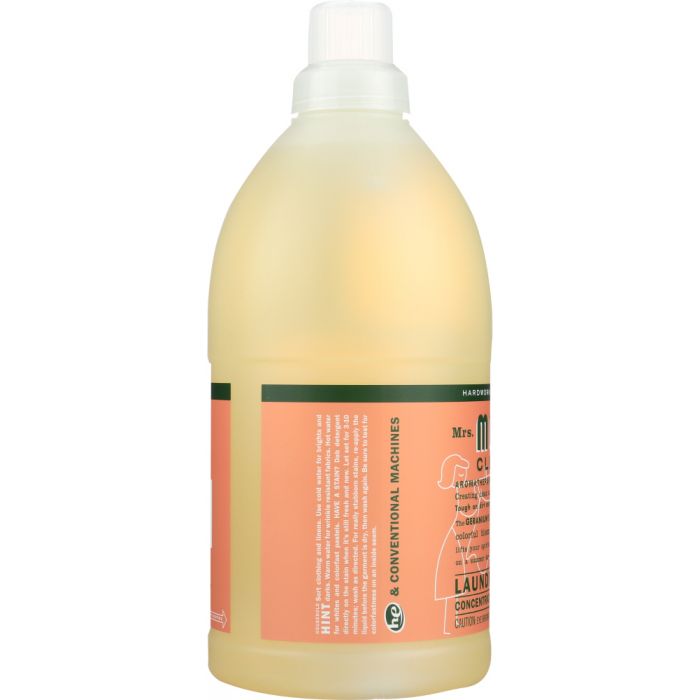 MRS. MEYER'S: Clean Day Laundry Detergent Geranium Scent, 64 oz