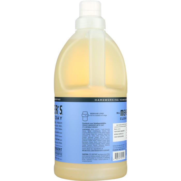 MRS MEYERS CLEAN DAY: Laundry Detergent Bluebell, 64 oz