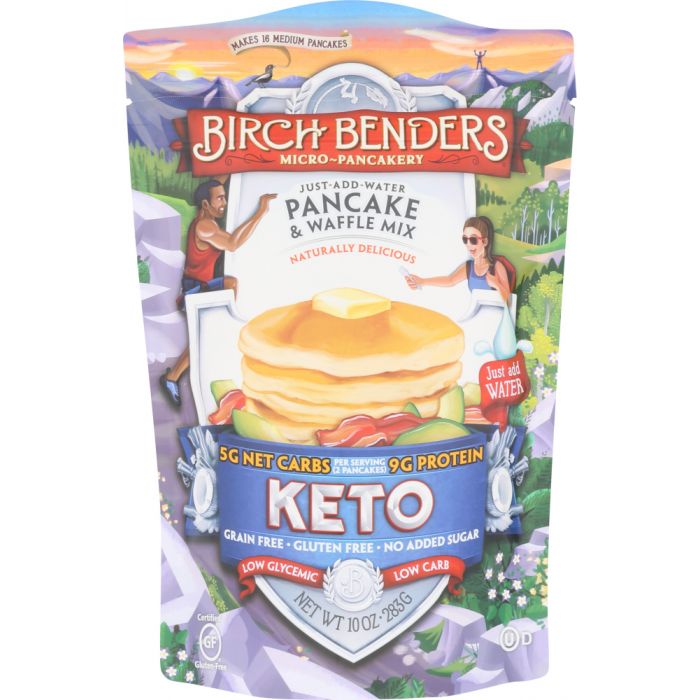 BIRCH BENDERS: Keto Pancake & Waffle Mix, 14 oz