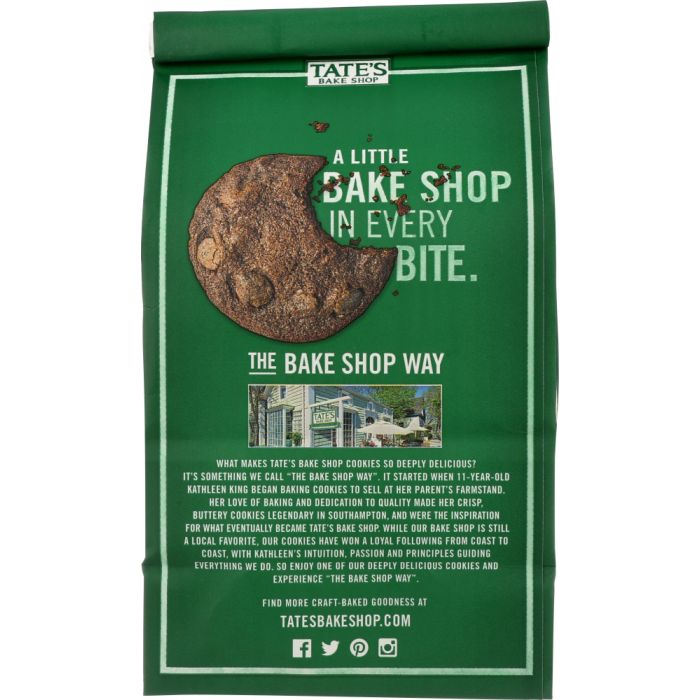 Tate's Bake Shop Double Chocolate Chip Cookies, 7 Oz