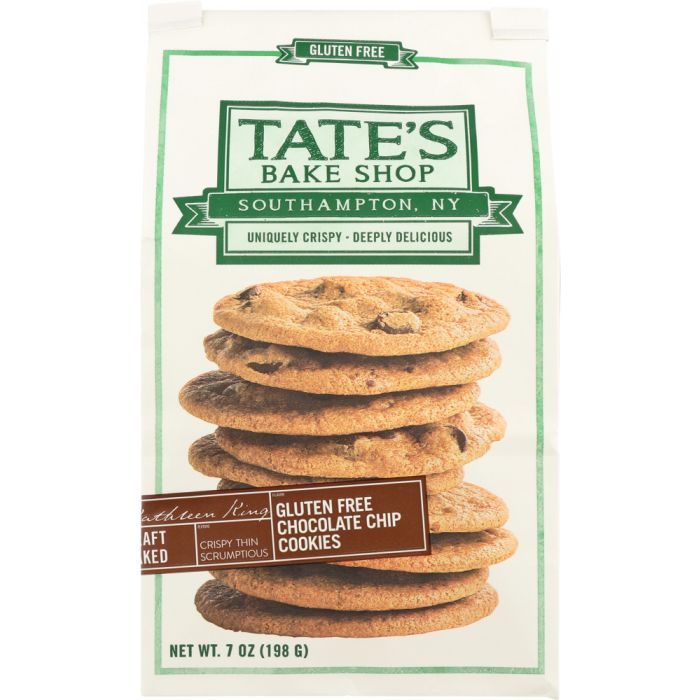 TATE'S BAKE SHOP: Gluten Free Chocolate Chip Cookies, 7 oz