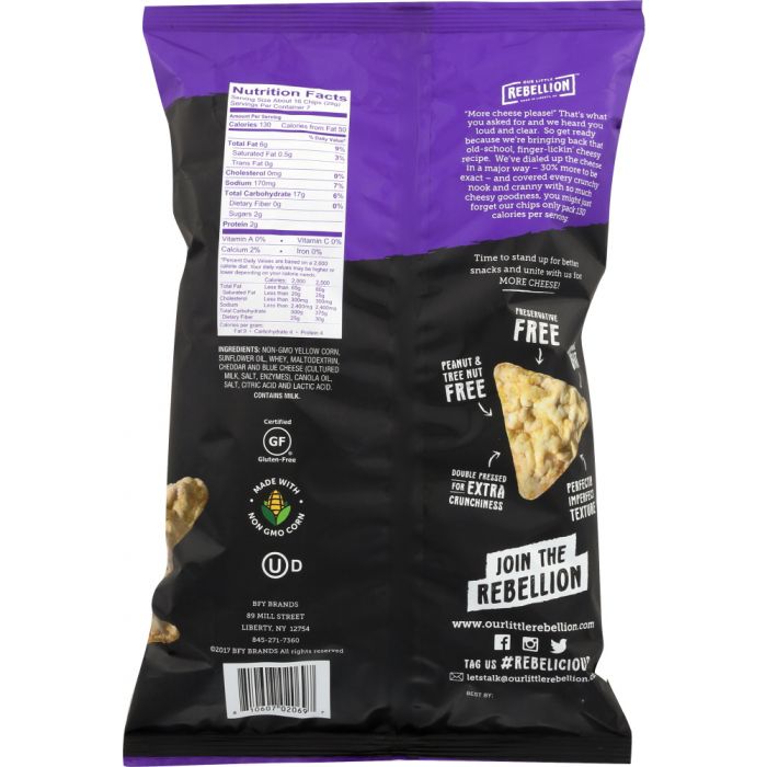 POPCORNERS: Corn Chips White Cheddar, 7 oz