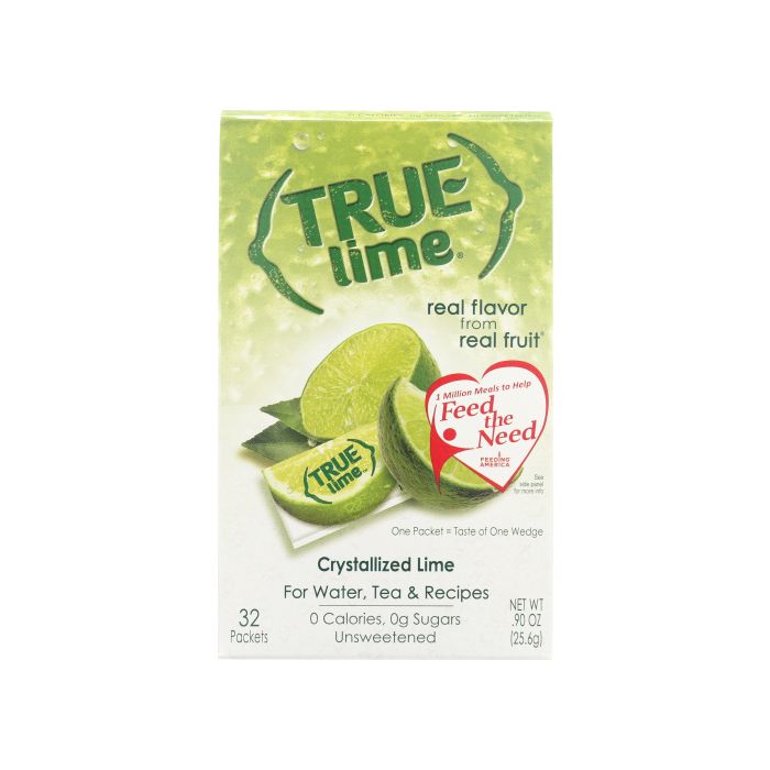 TRUE CITRUS: Lime Crystlzd Pckt 32Pc, 0.9 oz