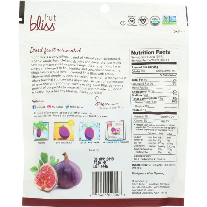 FRUIT BLISS: Organic Turkish Figs, 5 oz