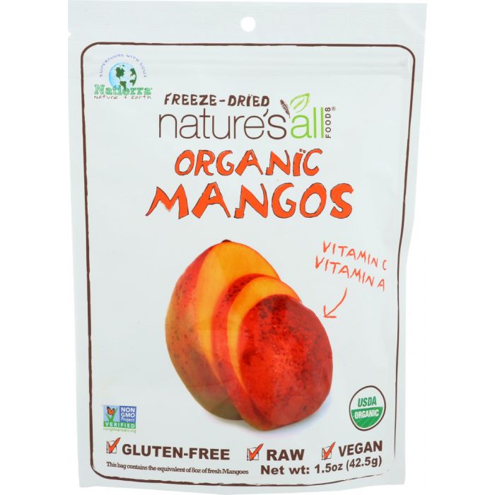 NATIERRA NATURE'S ALL: Freeze Dried Organic Mango, 1.5 oz