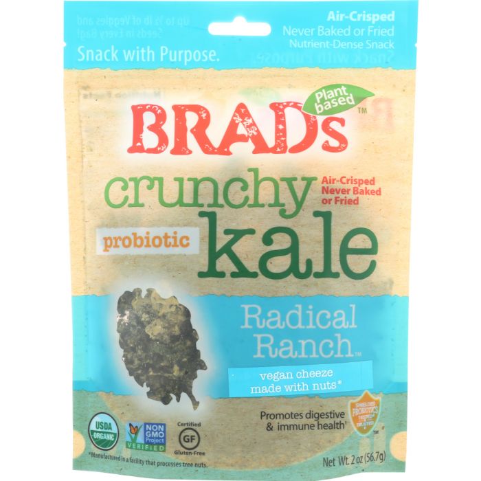 BRADS RAW: Crunchy Kale Radical Ranch with Probiotic, 2 oz