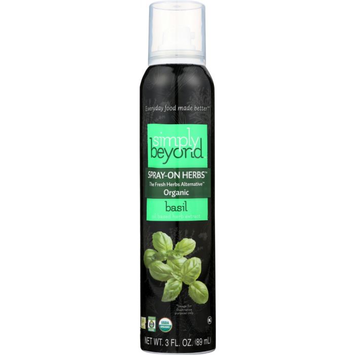 SIMPLY BEYOND: Herbs Spray On Basil Organic, 3 oz