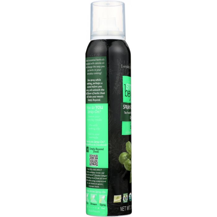 SIMPLY BEYOND: Herbs Spray On Basil Organic, 3 oz