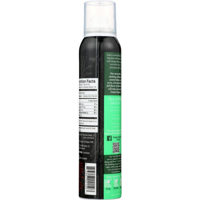 SIMPLY BEYOND: Herbs Spray On Basil Organic, 3 oz