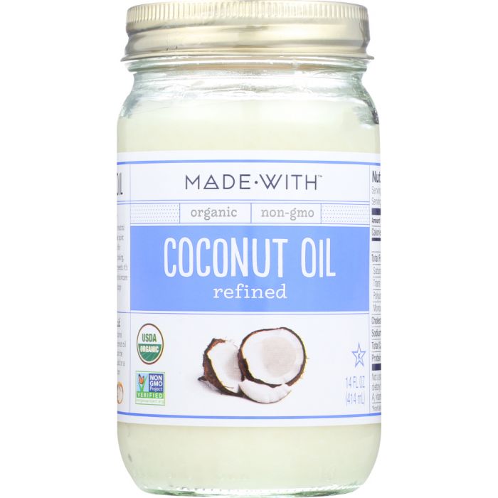 MADE WITH: Oil Coconut Refined Org, 14 fo