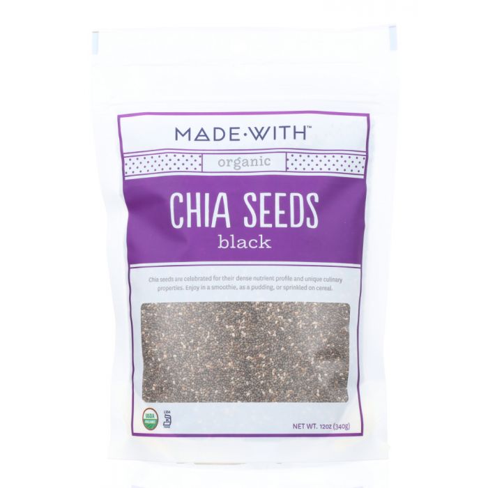 MADE WITH: Organic Chia Seeds Black, 12 oz