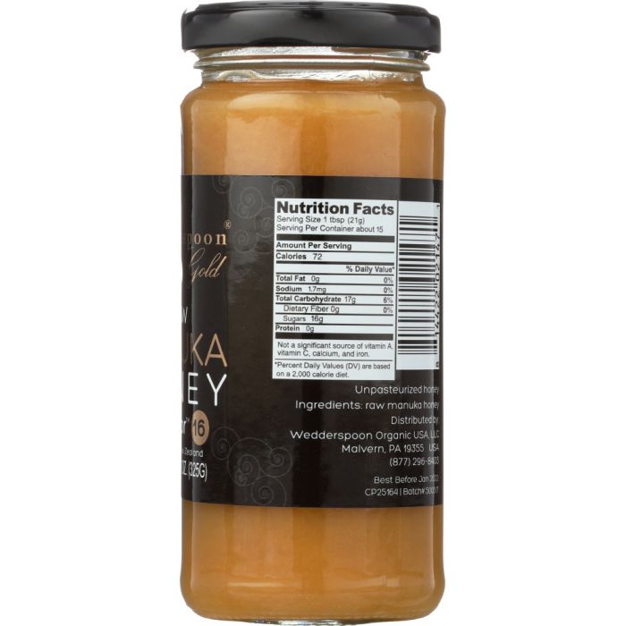 WEDDERSPOON: Honey Raw Manuka, 11.5 oz