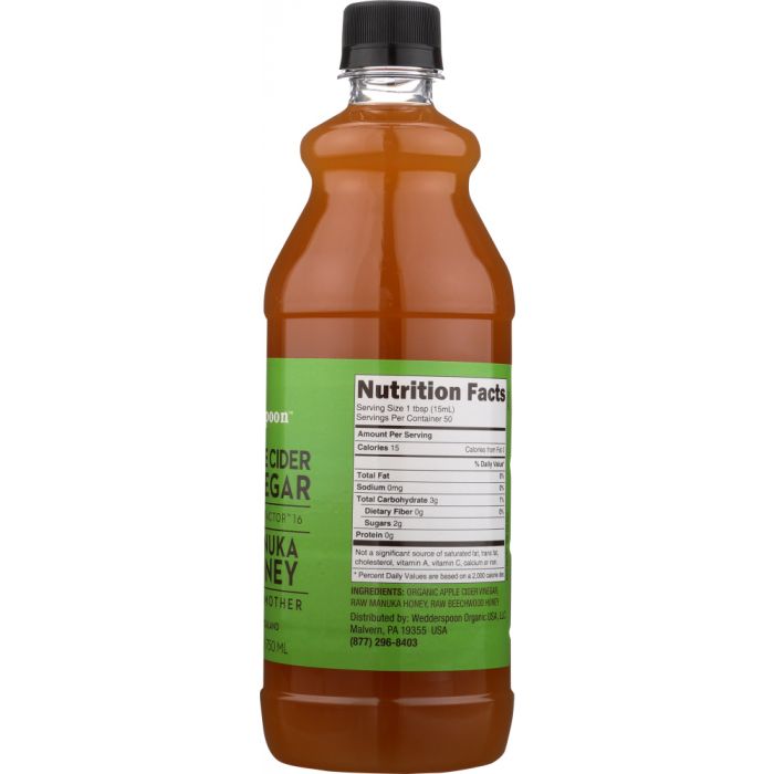 WEDDERSPOON: Apple Cider Vinegar Manuka Honey, 25 oz