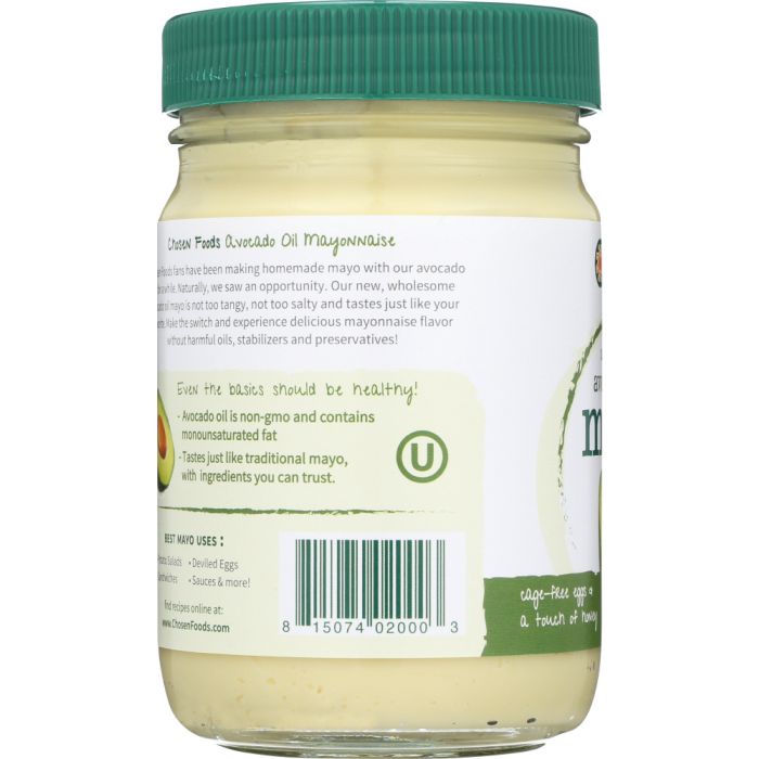 CHOSEN FOODS: 100% Pure Avocado Oil Mayo, 12 oz