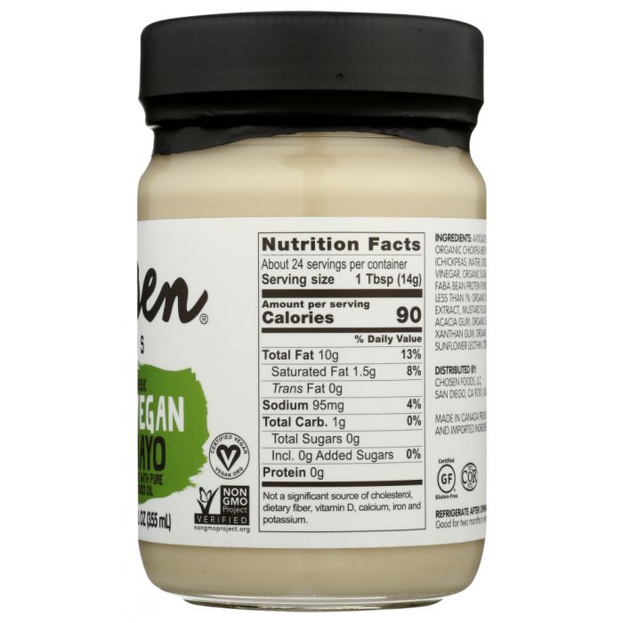 CHOSEN FOODS: Vegan Avocado Oil Mayo, 12 oz